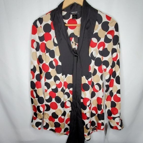 Fashion Star‎ Polka Dot Long Sleeve Blouse S - Picture 1 of 3